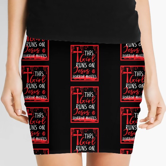 Jesus Horror Movie Lover Women's Mini Skirts