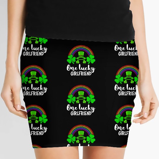 One Lucky Girlfriend St Patrick's girlfriend Women's Mini Skirts