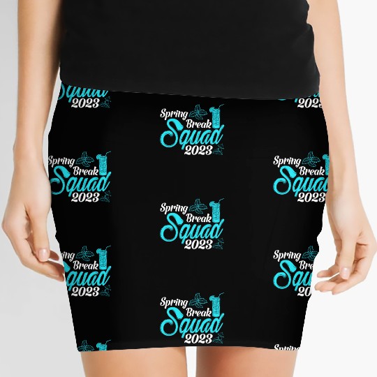 Spring Break Squad 2023 Vacation Spring Break Women's Mini Skirts