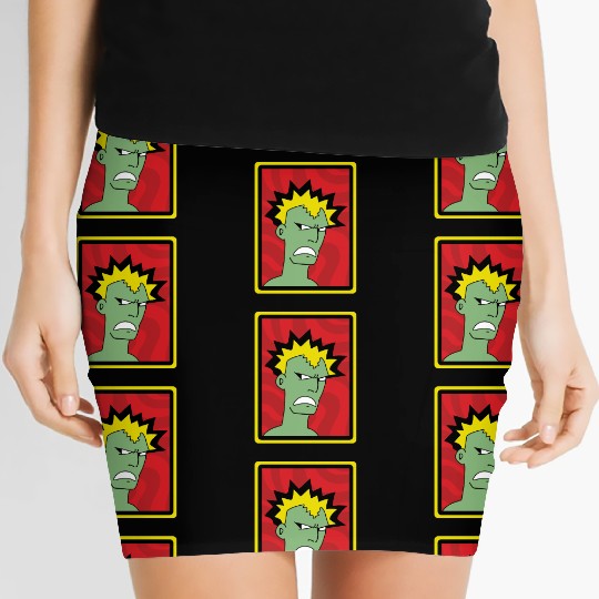Punk guy - I'm Not Angry, This Is Just My Face Women's Mini Skirts