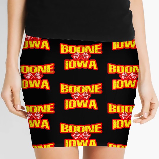 Boone Iowa IA Midwest Hobby Stock Modified Race Ca Women's Mini Skirts