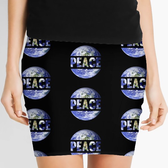 World Peace Support Earth Peace Day Lover Graphic Women's Mini Skirts