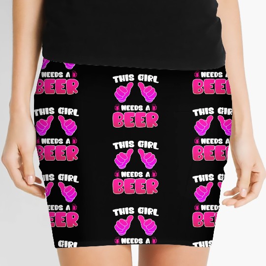 This girl needs a beer vacation Spring Break Women's Mini Skirts
