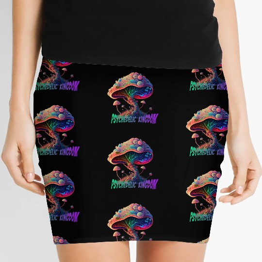 Psychedelic Mushroom Women's Mini Skirts