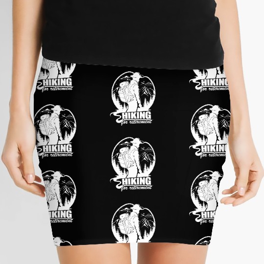 Delightful Hiking Of Retirement Quote Women's Mini Skirts