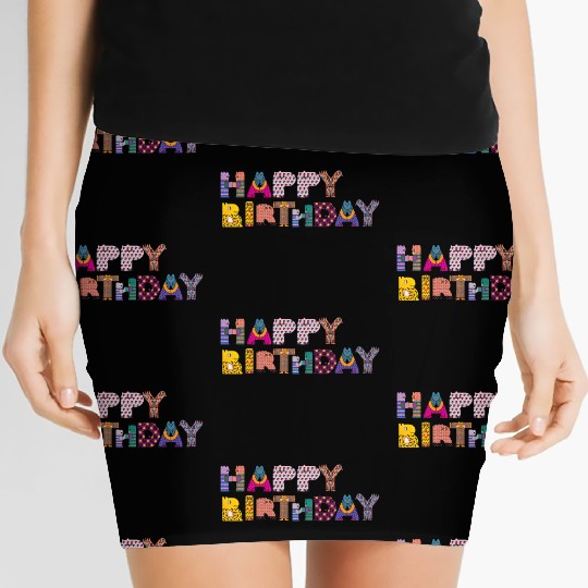 happy birthday Women's Mini Skirts