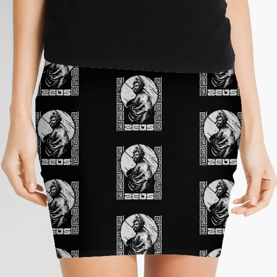 Zeus God Of Thunder Mythology Greek Gods Women's Mini Skirts