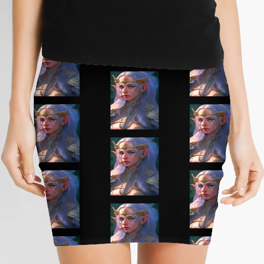 Fairy elf woman fantasy mysticism magic mythical m Women's Mini Skirts