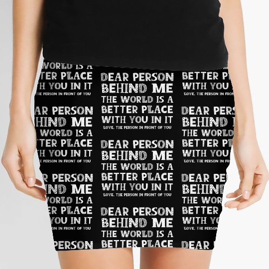 Dear Person Behind Me Women's Mini Skirts