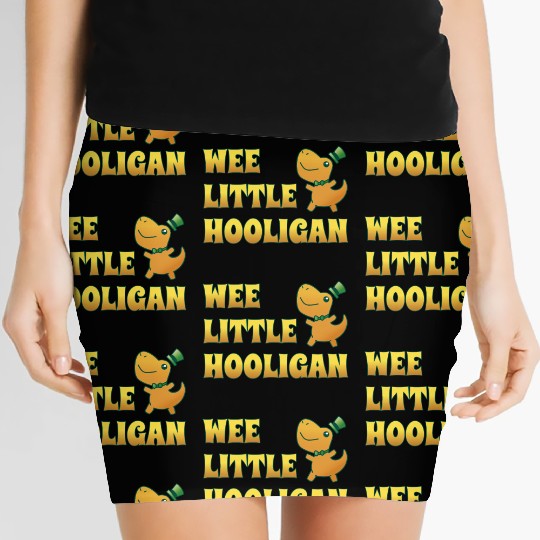 Wee Lil Hooligan Kids St Patrick s Day Boys Girl Women's Mini Skirts