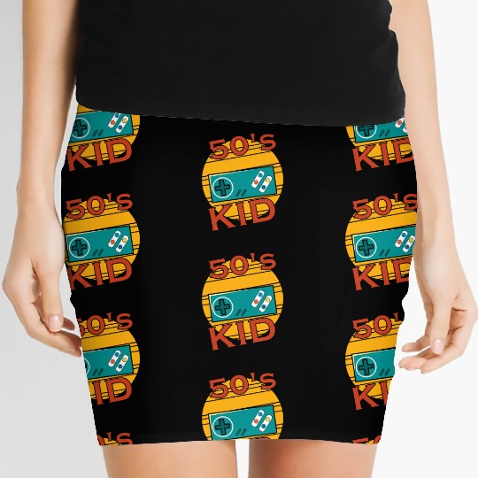 Gamer Kid Retro 50s 1950s Women's Mini Skirts