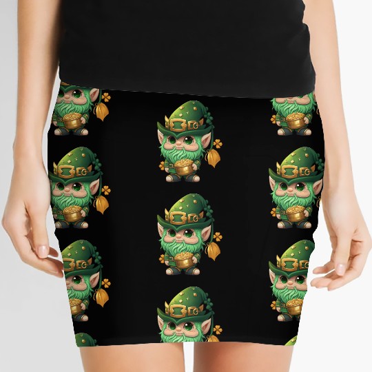 St. Patrick's Day Elf Saint Patricks Day Outfit Women's Mini Skirts