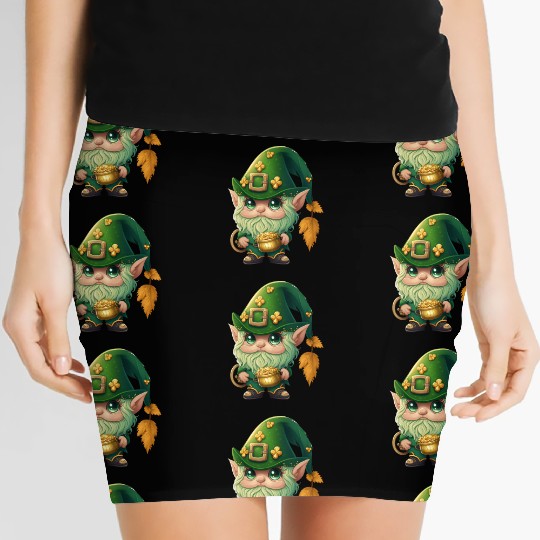St. Patrick's Day Elf Saint Patricks Day Outfit Women's Mini Skirts
