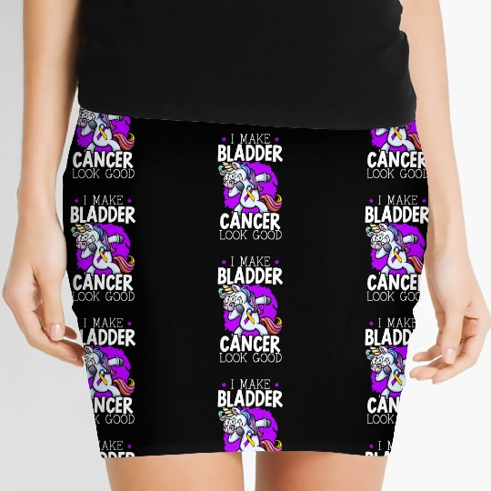 Bladder Cancer Warrior Bladder Cancer Awareness Women's Mini Skirts