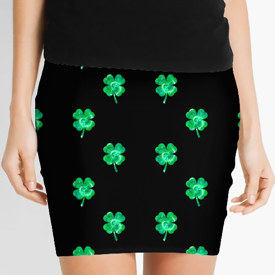 Shamrock Boobs Tie Dye Irish Boobies St Patricks Women's Mini Skirts