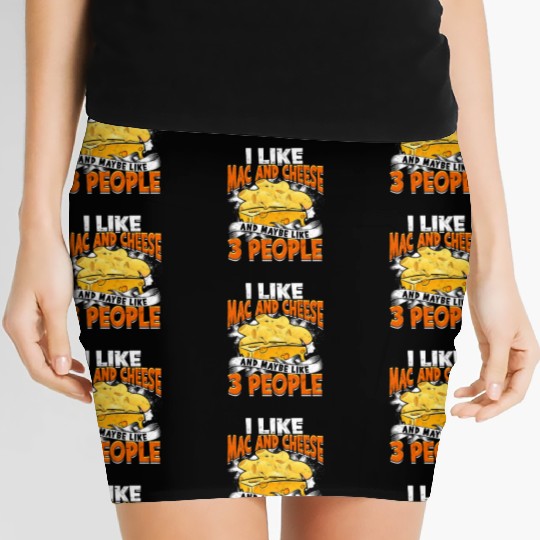 Mac N' Cheese Taster Pasta Food Macaroni Women's Mini Skirts
