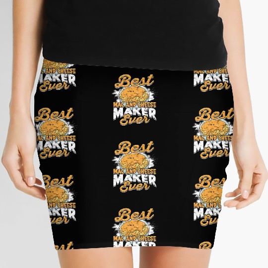 Mac N' Cheese Taster Pasta Food Macaroni Women's Mini Skirts