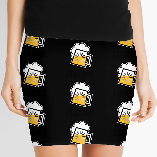 Beer Loading (Drinking In Progress / Positive / /) Women's Mini Skirts