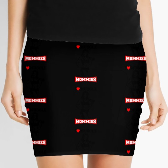 I LOVE MUSCLE MOMMIES Women's Mini Skirts