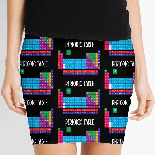 Science Teacher Student Periodic Table OF Elements Women's Mini Skirts