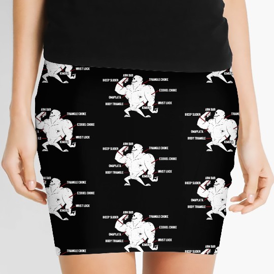 Jiu Jitsu Techniques Funny Martial Arts Bjj Women's Mini Skirts