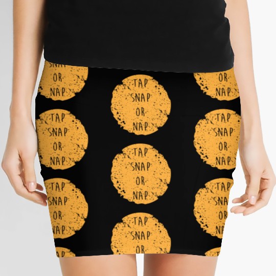 Funny Bjj Mma Jiu Jitsu Tap Snap Or Nap Women's Mini Skirts