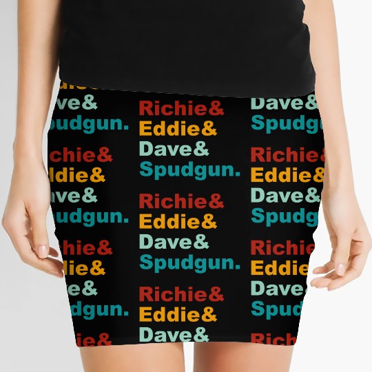 Richie& Eddie& Dave& Spudgun-Retro Funny Movie Ner Women's Mini Skirts