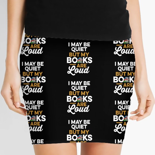 Librarian Bookworm Book Nerd Reading Library Women's Mini Skirts