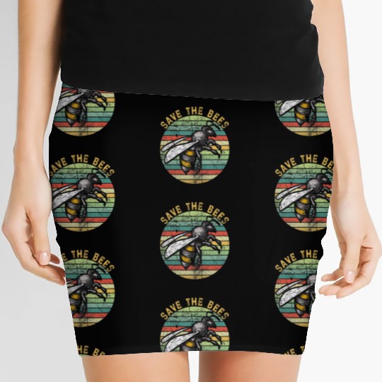 Save the Bees Harvest Succulent Gardening Grass N Women's Mini Skirts