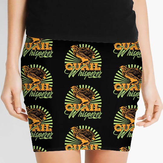 Quail Whisperer Farmer Farming Gift Women's Mini Skirts