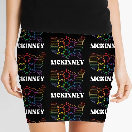 McKinney Pride Month Pride Flag LGBT Community LGB Women's Mini Skirts