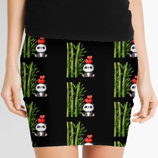 Bamboo Panda Women's Mini Skirts
