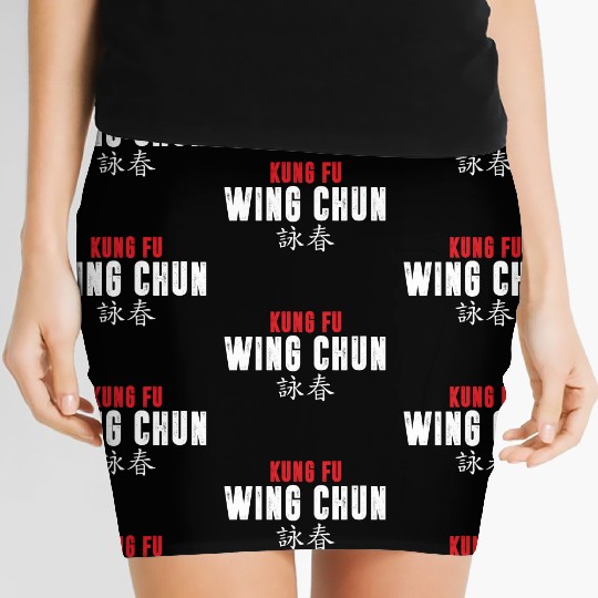 Kung Fu Wing Chun Martial Arts MMA Gift Women's Mini Skirts