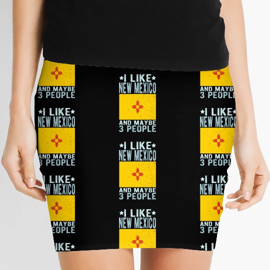 New Mexico Flag US State Women's Mini Skirts