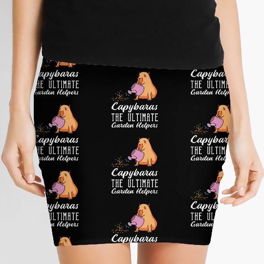 Gardening Capybara Garden Planting Gardener Women's Mini Skirts