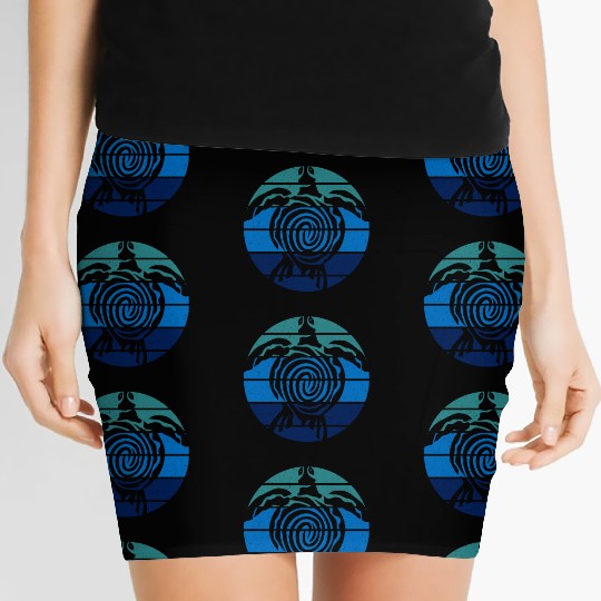 Earth Day, Sea Turtle, Clean the Ocean Women's Mini Skirts