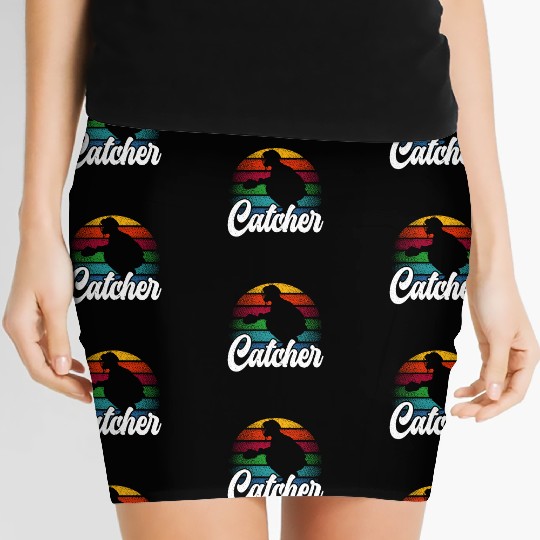 Baseball Lover Baseball Player Baseball Catcher Women's Mini Skirts