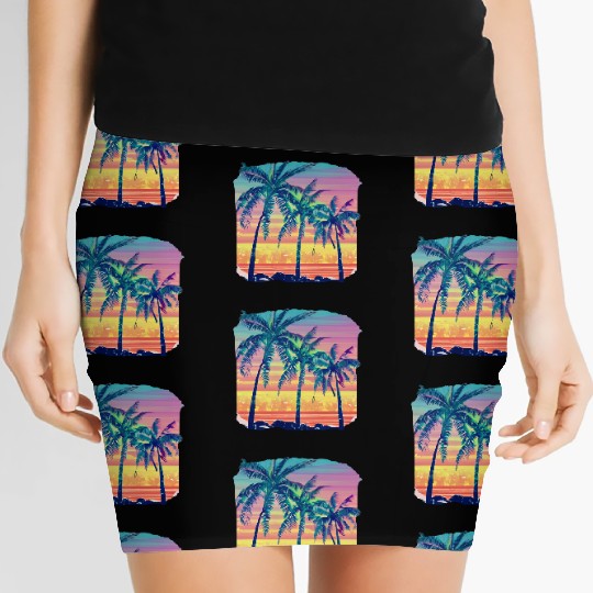 Summer design. Women's Mini Skirts