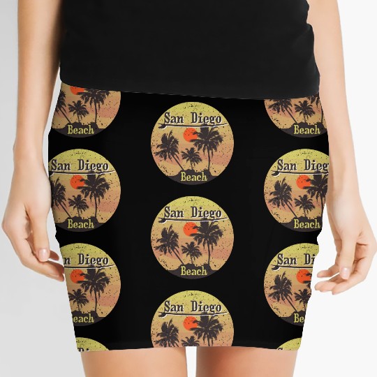 San Diego Beach Surfing Women's Mini Skirts 12166736 09