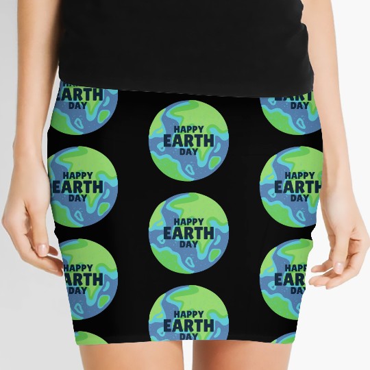 Happy Earth Day Women's Mini Skirts