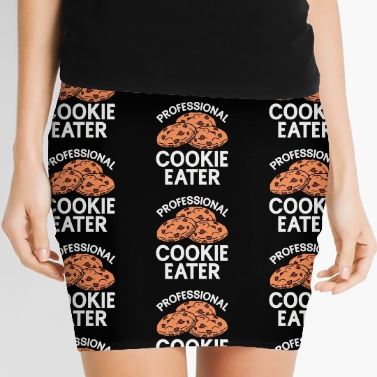 Cookie Eater Baker Baking Chocolate Cookies Lover Women's Mini Skirts
