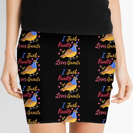 Quail Quail Lover Quail Owner Women's Mini Skirts