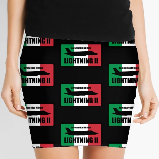 Italian F35 Lightning Small logo trending Women's Mini Skirts