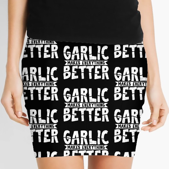 Garlic Garlic Lover Cooking Women's Mini Skirts