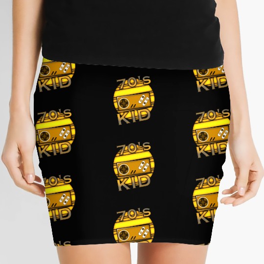 70s Gamer Gaming Kid Women's Mini Skirts