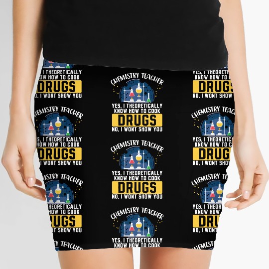Chemistry Teacher Science Periodic Table Women's Mini Skirts