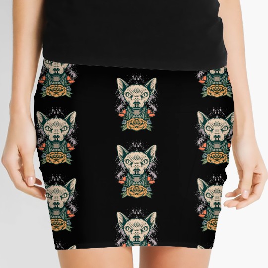 Angry Sphynx Women's Mini Skirts