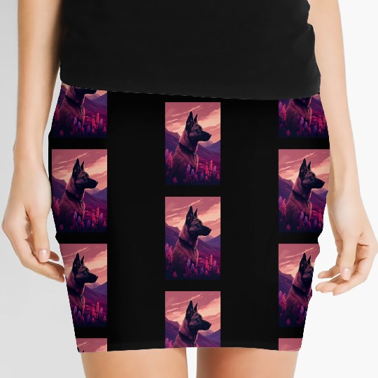 Belgian Malinois Nature Women's Mini Skirts