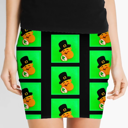 Irish Cute Painting Design. Buy Now Women's Mini Skirts