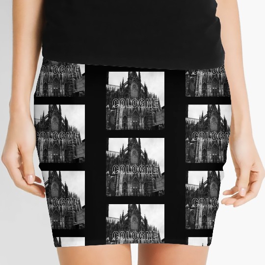 Cologne historical cathedral church in germany Women's Mini Skirts